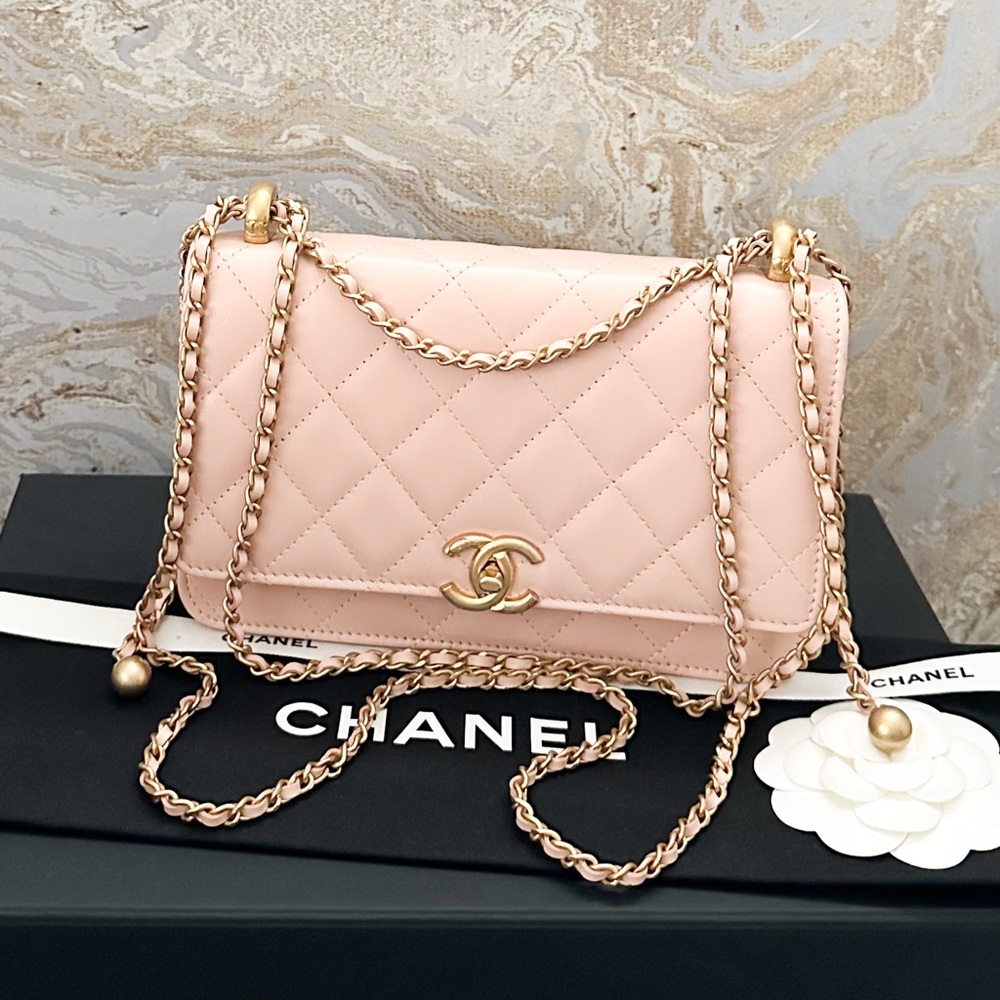 Chanel Calfskin Quilted Perfect Fit Wallet On Chain Crossbody Bag - Picture 11 of 14